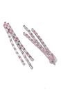 Light Pink Diva Chain Tassel Earrings, Image 3 of 5
