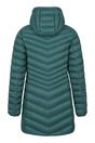 Green Florence Long Padded Jacket, Image 2 of 4