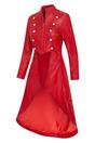 Red Gothic Full Edwardian Leather Coat, Image 2 of 5