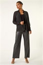 Black Sparkly Button Up Blouse , Image 3 of 7