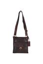 Dark Brown Vintage Small Leather Shoulder Bag, Image 2 of 4