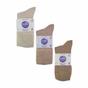 Beige 6 Pack Ladies Non Elastic Bamboo Diabetic Socks, Image 5 of 5