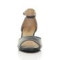 Navy Blue AJVANI Navy Blue Mid Wedge Heel Ankle Strap Sandals, Image 6 of 6
