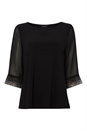 Black Embellished Cuff Top, Image 4 of 4