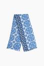 Blue Mosaic Floral Lightweight Scarf, Image 2 of 5