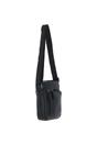 Black 'Madrid' Compact Travel Messenger Bag With Multiple Zip Pockets And Adjustable Strap, Image 5 of 5