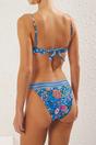 Multi WOVCOR Multi Textured Regular Waist Bikini Bottom with Minimal High Leg Fit, Image 3 of 3