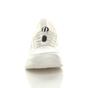 White AJVANI White Lace Up Memory Foam Trainers, Image 6 of 6