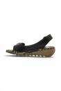 Black Womens Comfort Wedge Sandals-TRAM723FLY, Image 5 of 7