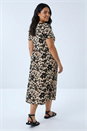 Stone Curve Floral Print Pocket Midi Dress, Image 3 of 5