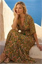 Amber Aztec Boho Maxi Dress, Image 1 of 4