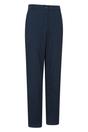 Navy Delta Fleece Lined Short Winter Trousers, Image 4 of 4