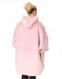 Pink Hello Kitty Character Face One Blanket Hoodie, Image 2 of 6