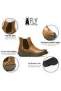 Brown Womens Casual Ankle Heel Boots -SALV195, Image 3 of 7