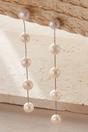 Silver Mia Gioielli Silver Freshwater Pearl Drop Earrings, Image 3 of 3
