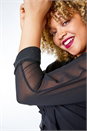 Silver Curve Chiffon Shimmer Overlay Dress, Image 5 of 5