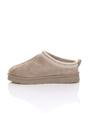 Beige Faux Fur Lined Comfy Aztec Embroidered Ultra Mini Booties Slippers, Image 3 of 6