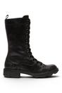 Black Womens Leather Ankle Boots-NOLE175, Image 1 of 6