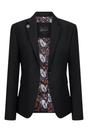 Black Infinity Leather Black Womens 3 Piece Black Formal Office Suit, Image 3 of 8