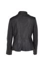 Black Ashwood Leather Black 'Isla' Real Leather Mandarin Collared Jacket, Image 3 of 4