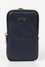 Navy Blue Etre Navy Blue Faux Leather Glasses Case, Image 1 of 3