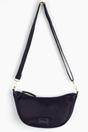 Navy Blue Etre Navy Blue Plain Half Moon Crossbody Bag, Image 1 of 5