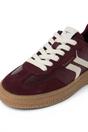 Wine Leather Trainers Sneaker Shoes, Image 6 of 8