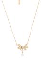Gold Golden Bow Necklace, Image 1 of 5