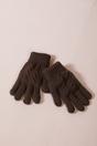 Brown SVNX Brown Touch Screen Cable Knit Gloves - Fleece Lined, Image 4 of 4