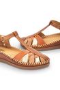 Brown Womens Soft Semi-Open Sandal-W8K-0705C1, Image 6 of 8