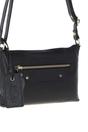 Black Genuine Leather Crossbody Bag, Image 3 of 6