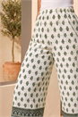 Ivory  Petite Printed Textured Cropped Trouser, Image 4 of 4