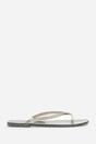 Grey Where's That From Grey Giuliana Glitter Toe Post Flip Flops, Image 2 of 6