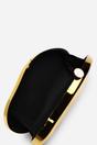 Gold Nude Sculpted Evening Clutch Bag, Image 4 of 6