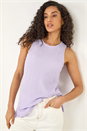 Lilac Dusk Textured Longline Stretch Top, Image 1 of 5
