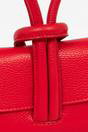 Red Sarta Red Italian Leather Wristlet Clutch Bag, Image 5 of 5