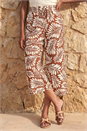 Rust Petite Cropped Trousers, Image 1 of 4