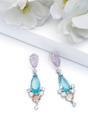 Multi Multicolored Geometric Drop Earrings, Image 2 of 4