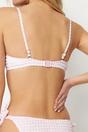 Pink WOVCOR Pink Textured Gingham Triangle Bikini Top, Image 4 of 4
