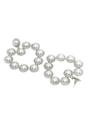 White Diva Collection Heart Shaped Drop Earrings, Image 3 of 5