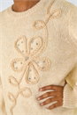 Ivory  Cornelli Floral Knit Jumper, Image 6 of 6