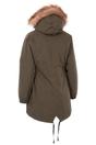 Dark Green Celebrity Insulated Longline Parka Jacket, Image 2 of 5