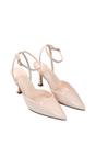 Natural XY LONDON Natural 'Tori' Pointed Toe Stiletto Heels With Ankle Strap, Image 4 of 6