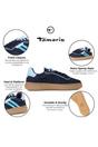 Blue Tamaris Blue Tamaris Womens Navy Blue Stripe Sneakers, Image 2 of 7