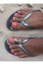 Silver Filli London Silver St Tropez Crystal Flip Flops, Image 3 of 4