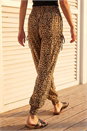 Camel  Animal Print Hareem Jogger, Image 3 of 4