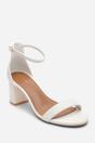 White Beacon Ankle Strap Block Heel Sandals, Image 3 of 6