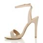 Natural AJVANI Natural High Heel Ankle Strap Barely There Sandals, Image 3 of 6