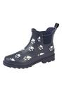 Navy Blue Paw Print Wellington Boots, Image 1 of 2
