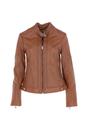 Tan 'Kore' Real Leather Biker Jacket, Image 2 of 5